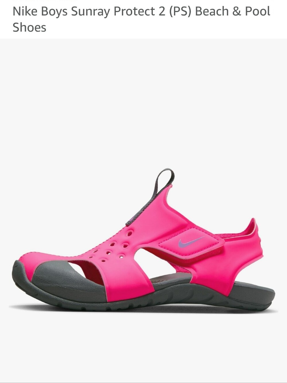 Nike Sunray Protect 2 sandals in hyper pink and fuchsia glow.